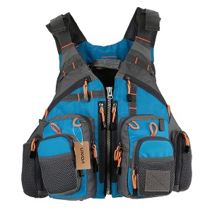 1. Lixada Mesh Fly Fishing Vest and Backpack Breathable Outdoor Fishing Safety Life Jacket